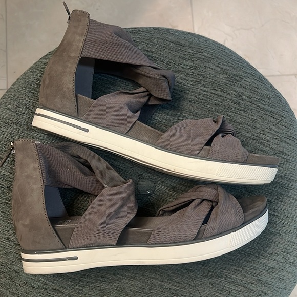 Eileen Fisher Zanya Mesh Gray Sneaker Sandal - Picture 5 of 11